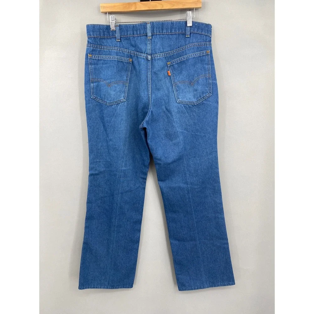 Vintage 80s Levi's Orange Tab Straight Leg Jeans Men 36x34 (34‎ x 29) 1984 Skosh